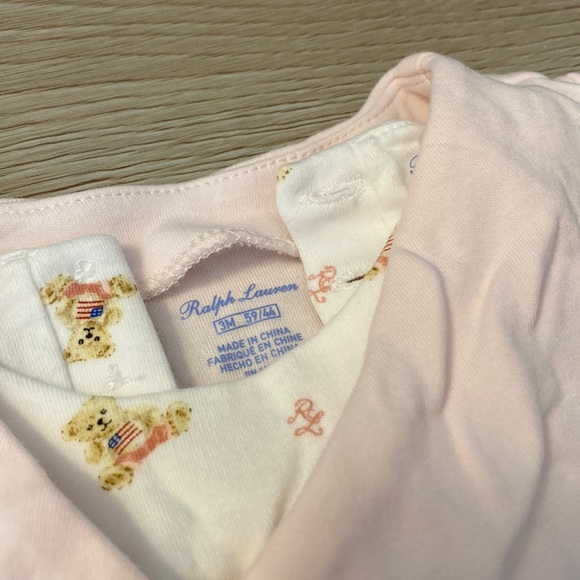 Ralph Lauren Sleeveless Footie and Sweater Set 100% Cotton 3M - Picture 2 of 11